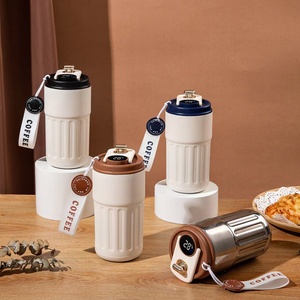 LED Temperature Display <b>Smart</b> Stainless Steel Travel Mug Double Wall Insulated Vacuum Coffee Tumbler Cup Office Cup 500ml - Product Image 2