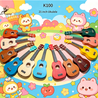 Factory Customized Wholesale Stringed Musical Instrument Colorful Children Mini 21 Inch Ukulele