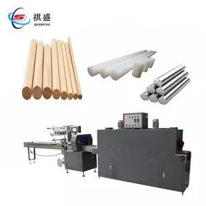 Wooden Aluminum Plastic Sticks Shape Packaging Machine Wood Broom Handle Rod Craft Strip Wrapping Packing Machine