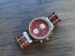Reloj de pulsera de madera de acero inoxidable, de cuarzo, 5atm, personalizado, con logotipo OEM, nuevo diseño de <span class=keywords><strong>2022</strong></span> - Product Image 2