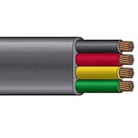 Kabel Pompa Submersible Tahan Air 600V 2.5MM 3 Inti 4 Inti Kabel Kelautan