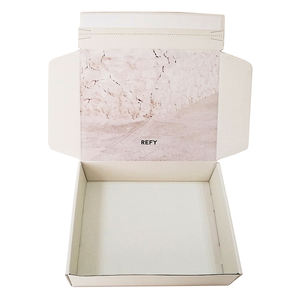 Boîte d'expédition ondulée kraft recyclée personnalisée Boîte de commande par correspondance d'usine de vêtements cosmétiques gaufrage feuille personnalisable UV - Product Image 3