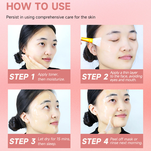 Çok Satan Özel Markalı Gecelik Kolajen Yüz Maskesi Kadınlar İçin Nemlendirici Hayvanlar Üzerinde Test Edilmemiş Nemlendirici Kolajen Sarma Maskesi - Product Image 4