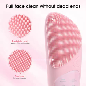 Cepillo de Limpieza Facial de Silicona Impermeable, Cepillo Exfoliante Facial Eléctrico con Masaje Ocular con Calor Sónico y 5 Modos - Product Image 3