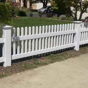 <strong>Plastic</strong> Safety Cattle Farm Panels Pet Outdoor Picket Fence Vinyl Fence For House