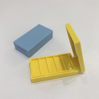 Boîte miroir rectangulaire compacte personnalisée Échantillons gratuits Emballage en poudre plastique pressée pour crème et outils Durable et pratique