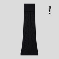 Mode chaud laine plus épais jambières à motifs tricot femmes genou haut Slouch filles coréen jambières