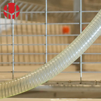 Cage à poulets de chair de type H avec système d'alimentation et d'abreuvement automatique, système d'évacuation du fumier, pour poulailler, certifiée CE