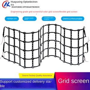 Pantalla de rejilla de píxeles LED a todo color para exteriores con clasificación IP65 directa de fábrica DMX512 Compatible con aplicaciones de paisaje - Product Image 4