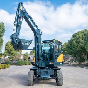 Mini-excavatrice Hyundai Hx60 de 6 tonnes, vente en usine, chenilles en caoutchouc, moteur Yanmar, pompe, boîte de vitesses, composants principaux PLC - Product Image 5