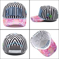 Gorra de Béisbol de Cinco Paneles, Bicolor, con Logotipo Personalizado, Diseño Retro a Cuadros, Estampado de Leopardo, Borde Bordado con Letras Positivas