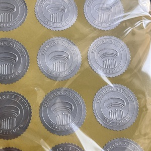 Étiquettes d'emballage personnalisées Autocollants en relief en feuille d'or Autocollants de logo imprimés sur feuille pour enveloppes - Product Image 2