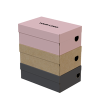Boîte à chaussures en papier durable, multi-styles, couleur personnalisée, pour chaussures en cuir et baskets