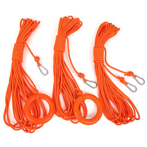 Xinda Rescue Rope 10 20 30 Meters Nylon Floating Safety Rope With Ring And Carabiner For Water Rescue Swim Safety - Product Image 1