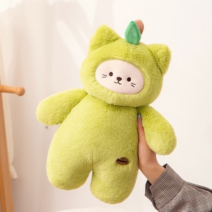 Coussin en peluche courte en coton PP, motif dessin animé <span class=keywords><strong>Nicole</strong></span> Fruit Pêche, mignon, pour la maison, la voiture, le canapé ou le bureau, hauteur 31-50 cm - Product Image 2