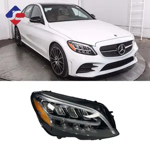 U.S. edition W205 LED Headlights For 2018 Benz C Class W205 C200 C260 Car Accessories Support to Retrofit Upgrade