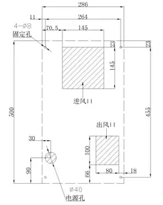 コントロールキャビネット用2022450WパネルACエアコン