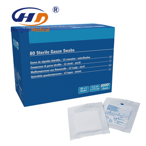 Стерилизованный медицинский материал 10x10 см Нетканый марлевый тампон-без латекса, рентгеноконная резьба для хирургической губки - Product Image 2