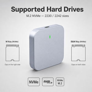โรงงานขายส่ง ITGZ USB 3.1 Gen 2 10Gbps M.2 NVMe Dual Protocol SSD กล่องใส่ฮาร์ดดิสก์แบบอลูมิเนียม กล่องหุ้ม SSD อลูมิเนียม - Product Image 4