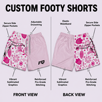 Shorts de rugby personnalisés FQ, imprimé léopard, impression par transfert thermique, vente en gros, shorts de chasse, d'entraînement, de sport, unisexe
