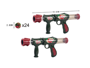 2人用セットソフトフォームボールガンポッパーおもちゃ子供用シューティングゲームフォームエアソフトプラスチックガン - Product Image 3