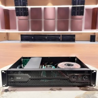 Amplificateur de puissance en métal de classe H à deux canaux H4 400W avec une impédance de 4/8 ohms pour les systèmes audio professionnels, les églises et les systèmes sonores KTV