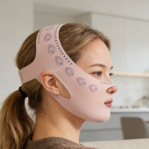 V-Shaped Face Mask For Women Facial Bandage Firming Lift Nasolabial Folds Breathable Elastic Sleep Mask - Product Image 3