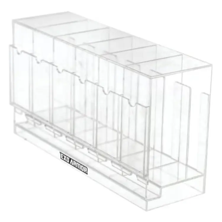 Leshiny Wholesale Acrylic Pack Display Holder Trading Card Game Booster Pack dispenser 6 slot