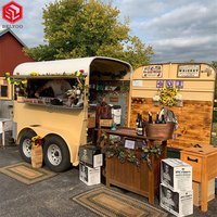 Boîte à cheval Mobile pour Pizza, camion de glaces, chariot de restauration rapide, remorque cheval avec cuisine complète, chariot pour chien en vogue, nouveau Style 2019