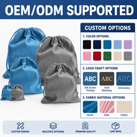 Sac cadeau personnalisé en flanelle avec cordon de serrage, pochette à bijoux de luxe en velours, alternative aux sacs en papier, vente en gros OEM ODM, rangement pour les fêtes