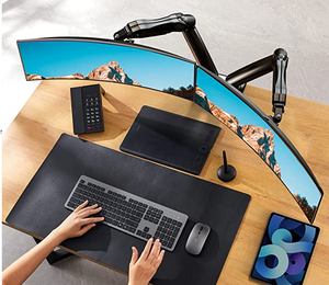 Giá Đỡ Màn Hình Kép, Giá Đỡ Xoay Vesa Lò Xo Có Thể Điều Chỉnh Với Kẹp C Đế Gắn Vòng Đệm Cho 17 Đến 27 Inc - Product Image 4