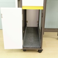 Ensemble de table à manger pratique avec table escamotable moderne et 4 chaises pour la salle à manger