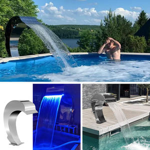 Cascada de Agua para Piscina de Acero Inoxidable, Fuente de Cascada para Spa y Masajes - Product Image 2