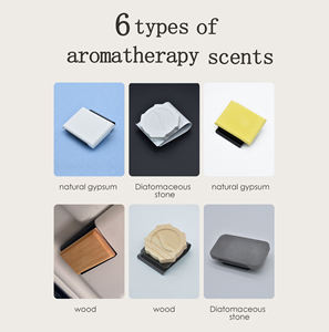 맞춤 제작 가능 스테인리스 스틸 차량용 선바이저 클립 방향제 - 스톤 방향제 - 차량용 냄새 제거제 - Product Image 5