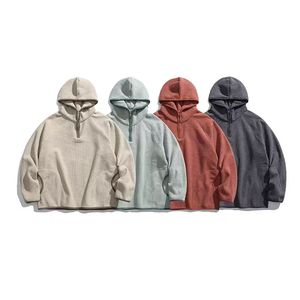 Maglioncino oversize <span class=keywords><strong>con</strong></span> <span class=keywords><strong>Zip</strong></span> 1/4 maglione di cotone <span class=keywords><strong>in</strong></span> <span class=keywords><strong>pile</strong></span> mezza cerniera maglione all'ingrosso Pullover felpe - Product Image 5