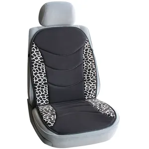 Cojín Universal para asiento de coche, accesorios de interior de coche, malla compuesta, estampado de leopardo, 104014