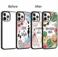 Coque de téléphone vierge à transfert thermique DIY, texture antidérapante, coque 2 en 1 avec option d'anneau magnétique pour les modèles d'iPhone
