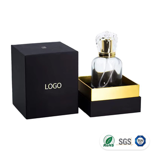 Custom Luxury Rigid Gift <b>Box</b> Matte <b>Black</b> Gold Foil Stamping Slant Top Jewelry Cosmetic Packaging <b>Box</b> Wholesale OEM - Product Image 2