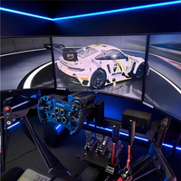 Simulateur scolaire haut de gamme réaliste professionnel de course F1 virtuelle, de sport automobile dynamique, de rallye multijoueur, Pod de course VR d'intérieur