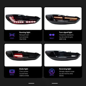 Gruppo Luci Posteriori LED Modificate per Mazda 6 Atenza 2013-2019, Stile Squame di Drago <span class=keywords><strong>Maserati</strong></span>, <span class=keywords><strong>Nero</strong></span> Fumé, Elegante e ad Alte Prestazioni - Product Image 5