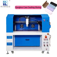 Machine de distribution de colle pour boîtes rigides en carton, avec bordure en cuir, base en caoutchouc pulvérisé CNC, pour étuis à lunettes