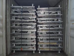 Di động có thể gập lại dây thép mạ kẽm lưới container đóng mở Pallet Lồng cho kho lưu trữ hàng hóa đóng mở kho - Product Image 6