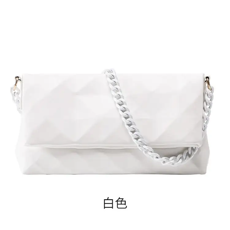 Gradient Color Women 2022 New Trendy Factory Price Delicate Gradient Color Marble Pattern Rhinestone Chain Purses Handbag