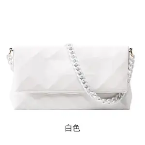 Gradient Color Women 2022 New Trendy Factory Price Delicate Gradient Color Marble Pattern Rhinestone Chain Purses Handbag