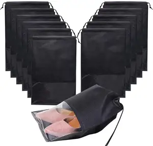 卸売旅行収納防水靴ポーチオーガナイザーバッグジムポリエステル巾着袋包装用