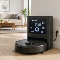 Robot de nettoyage intelligent VA et machine à laver les sols avec écran LCD de 1,3 pouce pour la maison