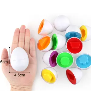 Yeni varış moda renk bebek yumurta oyunu erken eğitim şekli maç öğrenme yumurta oyuncaklar