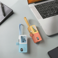 Chargeur portable USB C Power Bank 5000mAh Petit chargeur de téléphone portable Android Compact Plug in Battery Pack