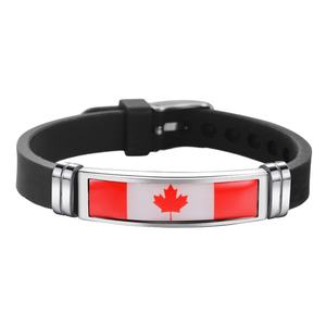 צמידי סיליקון סיטונאיים עם דגלים של ברזיל, ספרד, פורטוגל, אנגליה, אמריקה, קרואטיה ואיטליה - Product Image 3