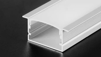 Profilé lumineux LED en aluminium 25*15, montage encastré au plafond, fente, lumière de bande anodisée, série 6000, décoratif